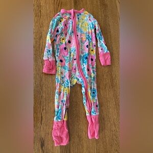 Little Sleepies secret garden print 3-6 month and Sleep sack combo